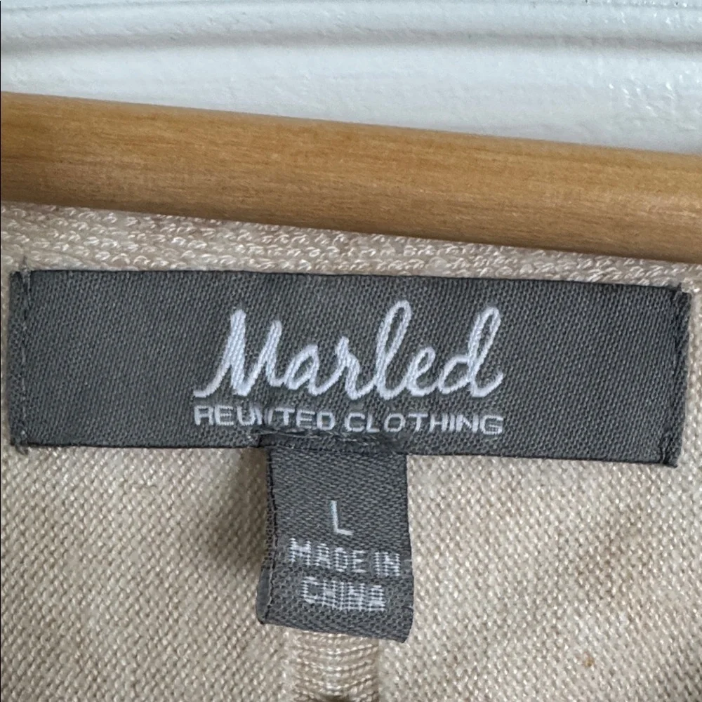 Marled Women's Cream Crew Neck Sweater Size Large - Picture 3 of 5